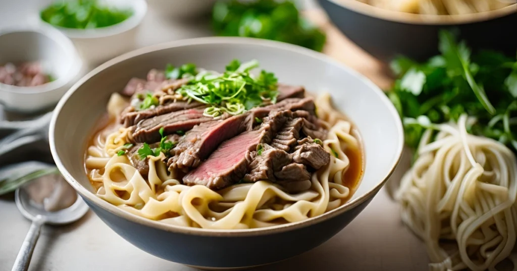 beef and noodles