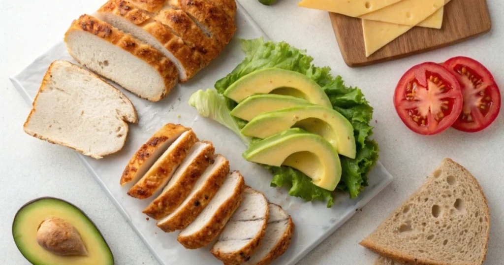 Chicken Avocado Melt Sandwich