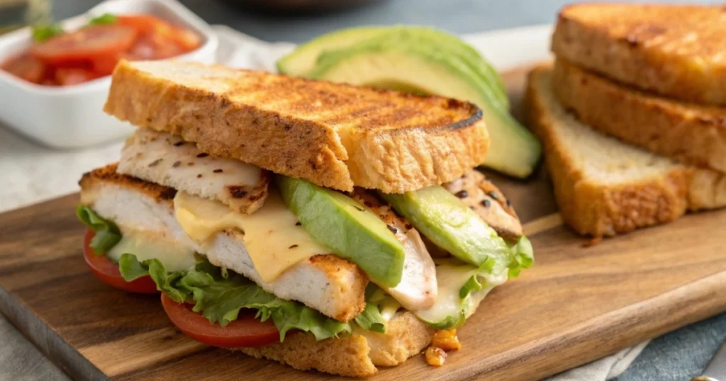 Chicken Avocado Melt Sandwich