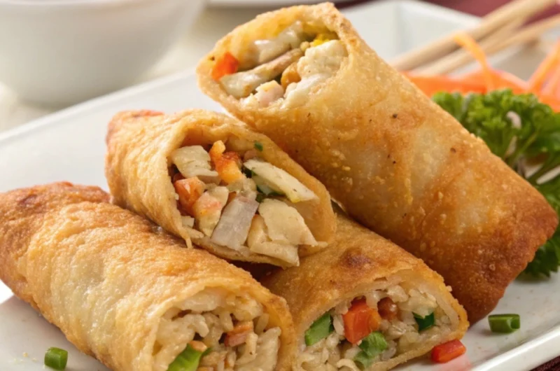 Irresistible Crispy Chicken Egg Rolls – So Easy & Delicious!