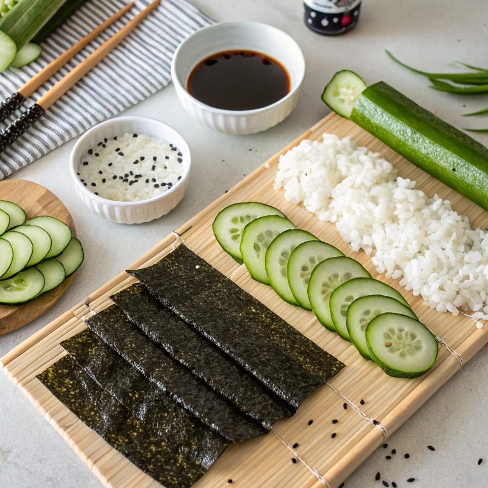 Cucumber Sushi Rolls