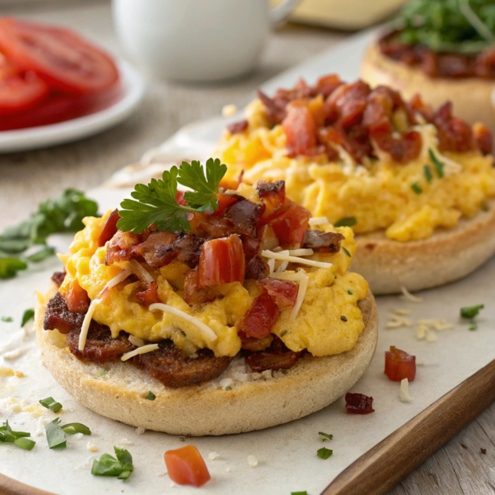English Muffin Breakfast Pizza