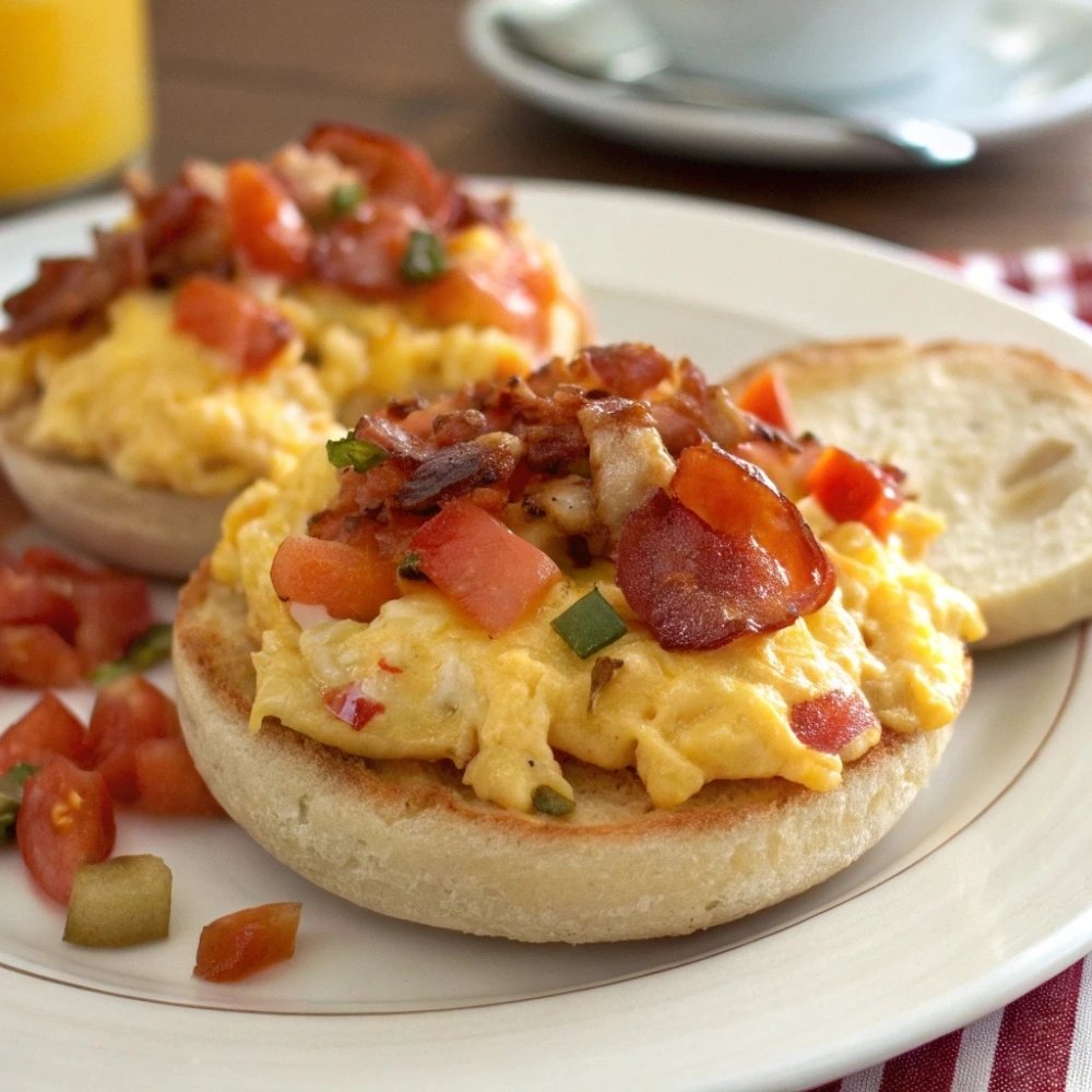 English Muffin Breakfast Pizza