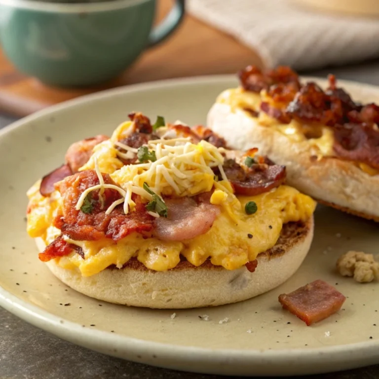 English Muffin Breakfast Pizza