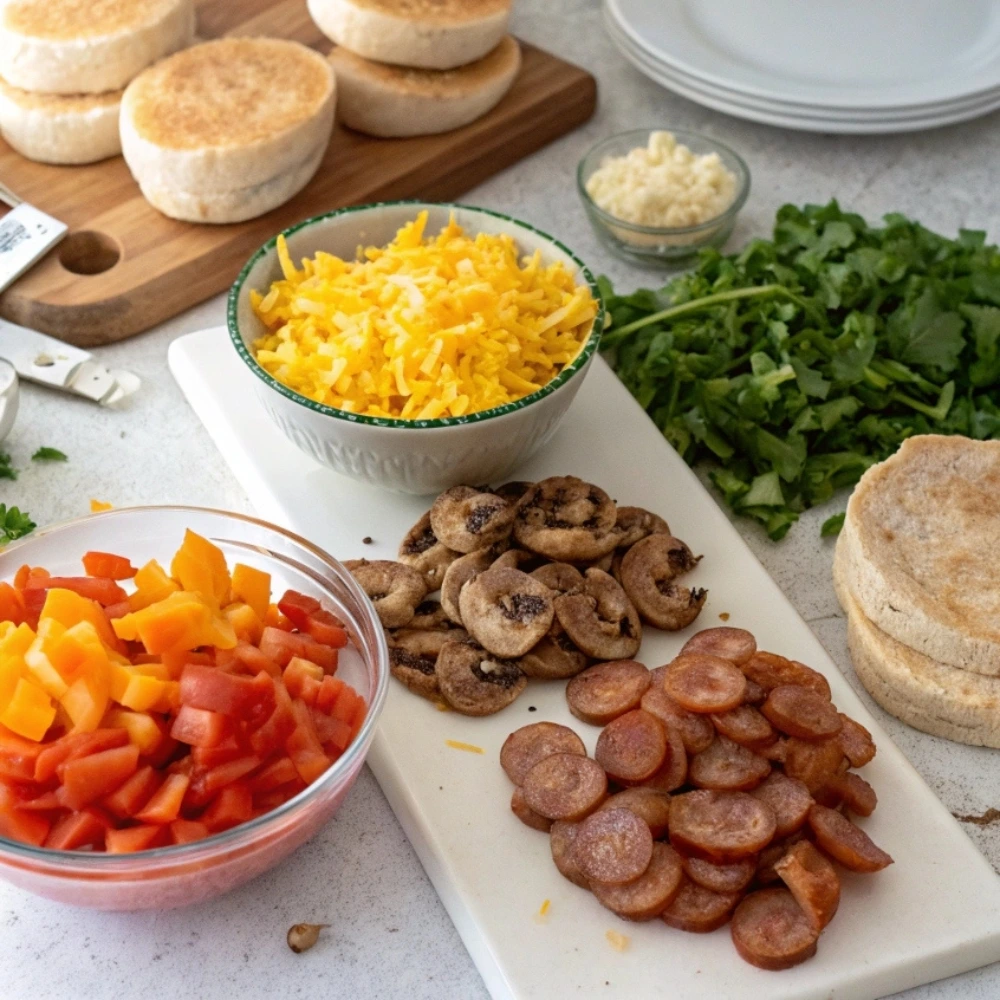 English Muffin Breakfast Pizza