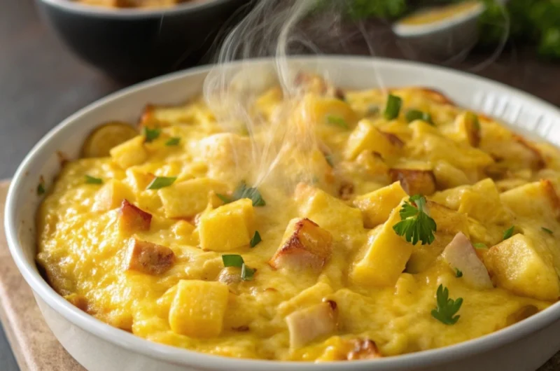 Cheesy Potato Egg Scramble – The Ultimate Comfort Breakfast!