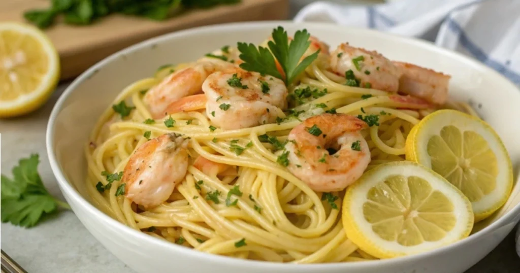 Shrimp Scampi pasta
