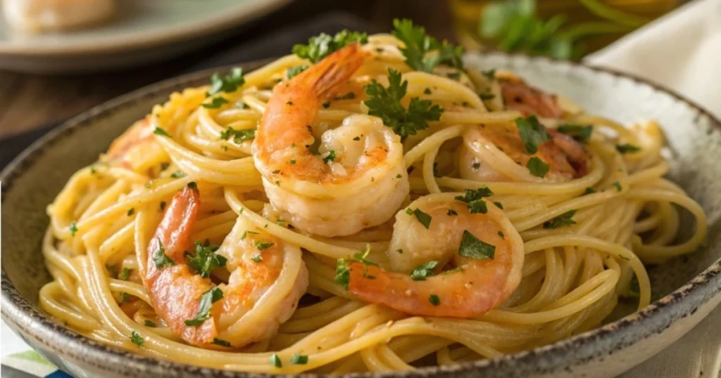 Shrimp Scampi pasta