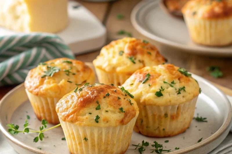 Savory Cheese & Herb Muffins—Easy, Fluffy, and Full of Flavor!