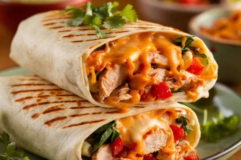 Chipotle Ranch Grilled Chicken Burrito (Taco Bell Copycat That's Even Better!)