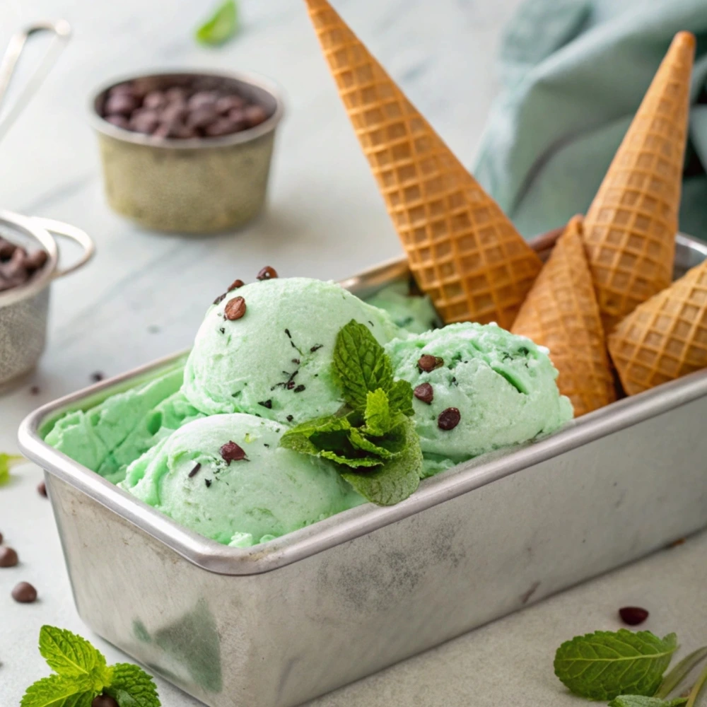 Mint Chocolate Chip ice cream