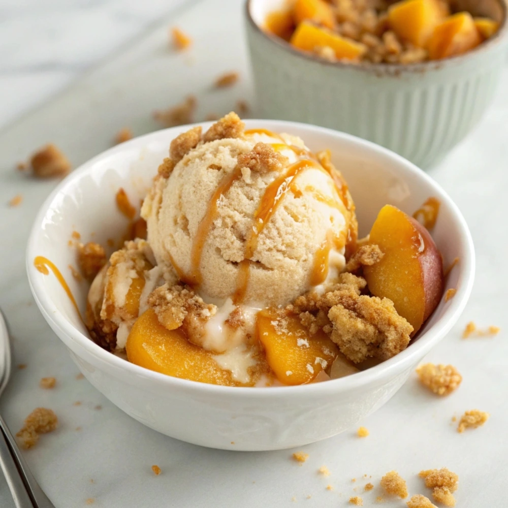 Peach Cobbler Ice Cream
