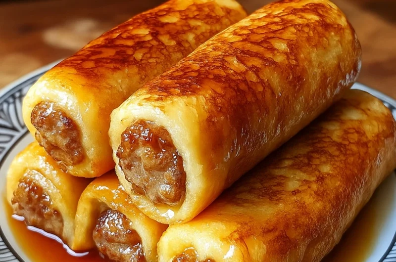 The Ultimate Sausage French Toast Roll-Ups