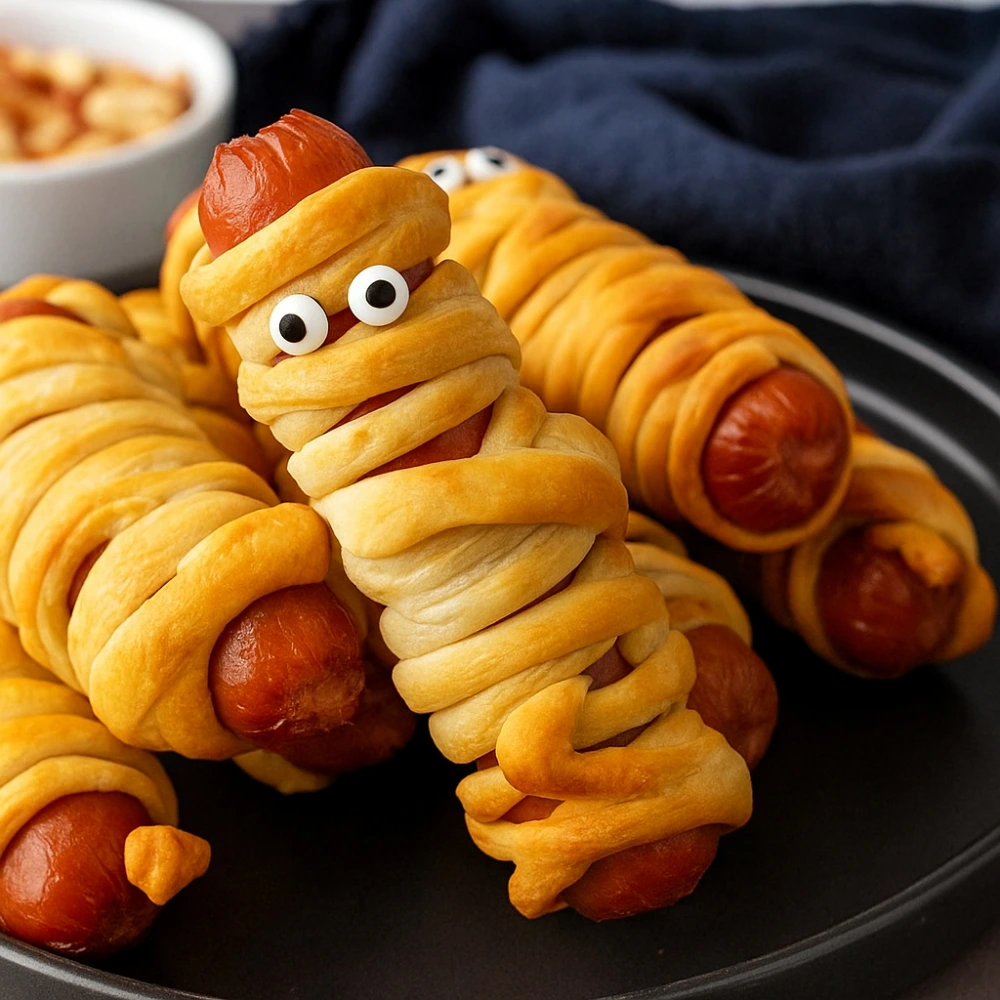 Halloween Mummy Hot Dogs