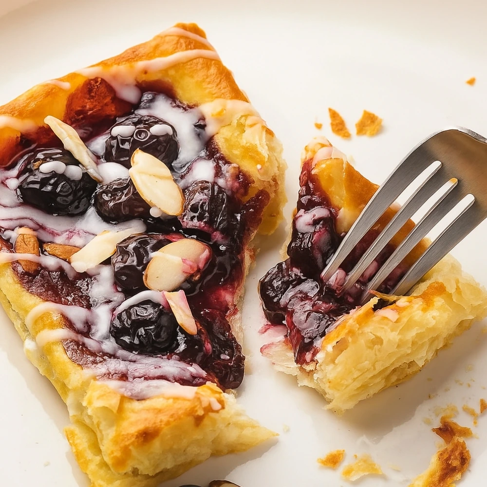 Blueberry Cream Cheese Puff Pastries