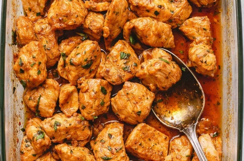 Juicy Oven Baked Chicken Bites (Better Than Fried!)