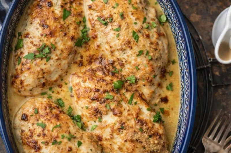 The Juiciest 3-Ingredient Caesar Chicken (No-Prep, No-Wash Method)