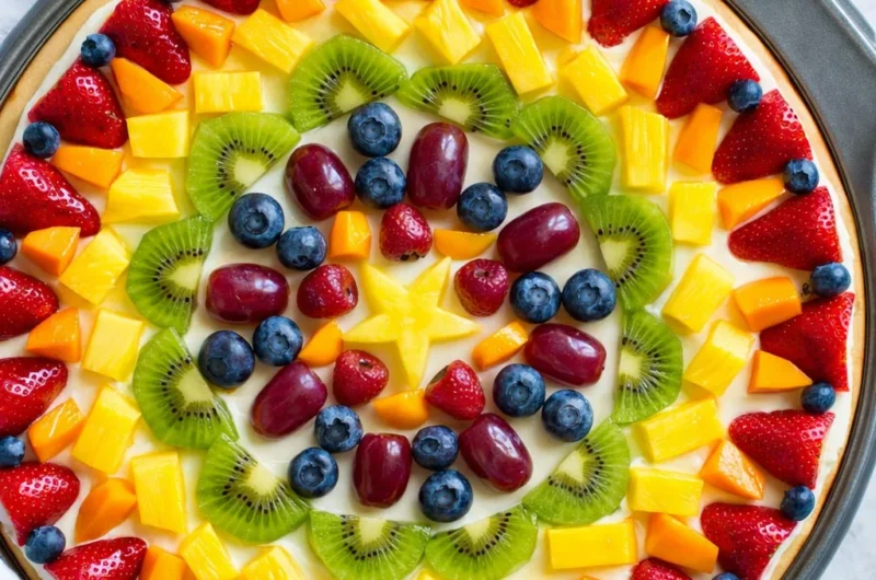 Make-Ahead Fruit Pizza (Soggy-Proof & No-Chill Dough!)